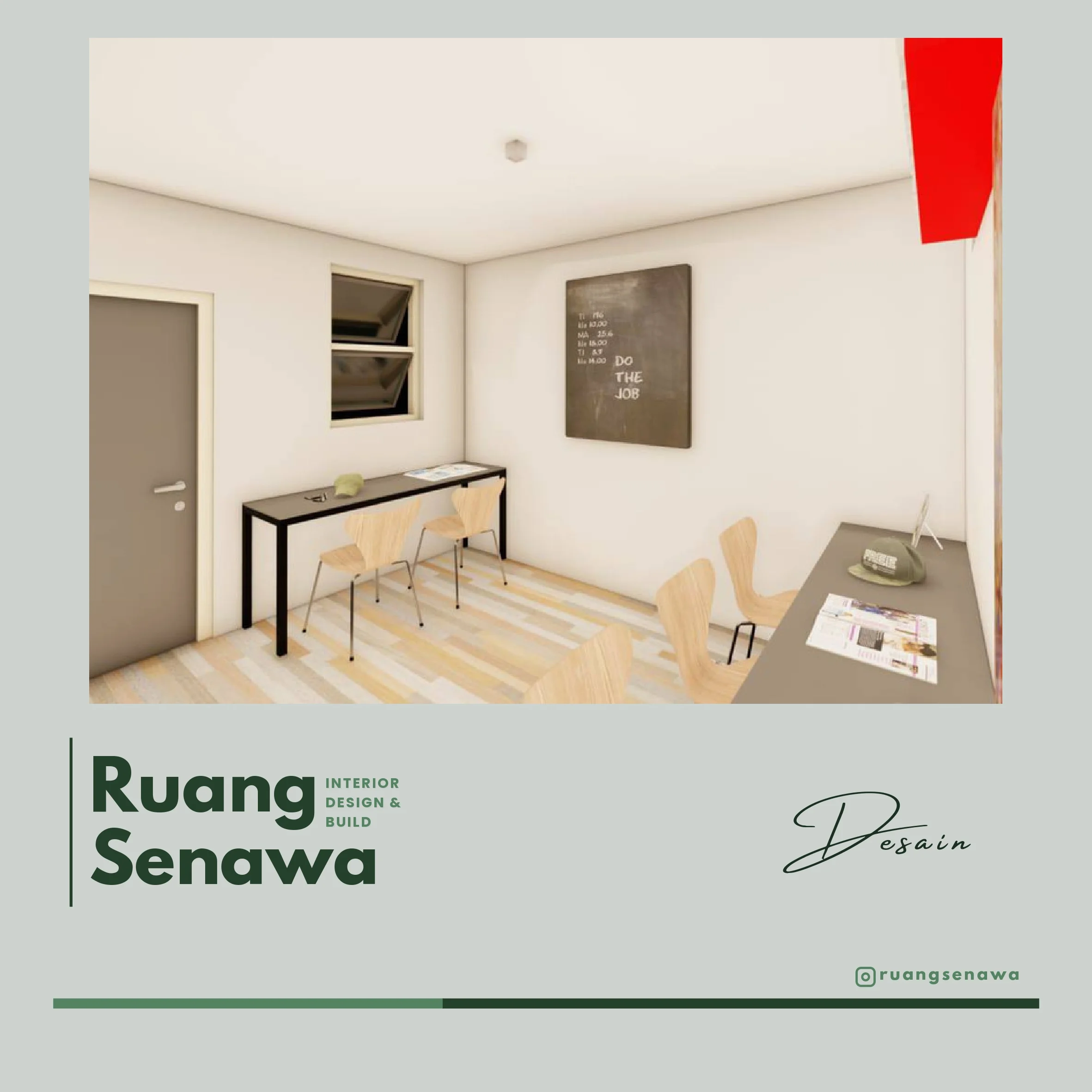 3D Concept: Modern Space Layout Detail — Visualisasi 3D konsep interior & skema pencahayaan presisi Kota Render 3D Palu Ruang Senawa